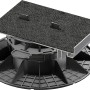 GS Terrassen Randhalter aus Aluminium für Plattenlager (Stellfußhöhe 27-40 mm).