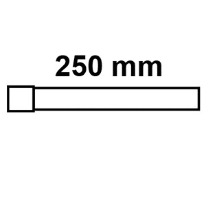 Kirchhoff Spülrohrverlängerung, 250 mm, Chrom, zur Verlängerung von Druckspülrohren.