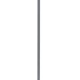 Gartenstecker Blume, antikgrau, 60 cm hoch, aus Metall für Beet und Balkon.