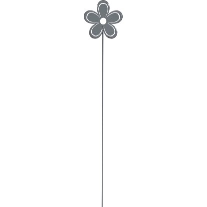 Gartenstecker Blume Antikgrau 60 cm kaufen bei OBI