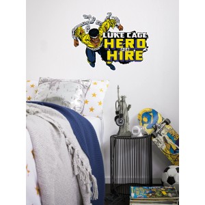 Komar Wandtattoo Luke Cage Comic (50x70cm) im Kinderzimmer.
