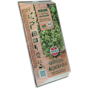 Kresse Starterset für Keimsprossen im Anzuchtset von Sperli, einfache Kultur frischer Kresse.
