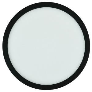 Rundes E2 Elektro LED-Panel Space, 24W, in Schwarz. Deckenleuchte mit einstellbarer Farbtemperatur.