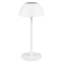 Weiße Reality LED-Tischleuchte Ricardo, dimmbar, Ø 13,5 cm.