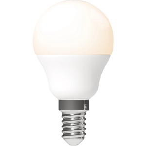 LED-Leuchtmittel E14 Globe G45, 5,5W, dimmbar, mit warmweißem Licht. Ideal für Lampen.