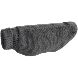 Anthrazitfarbener Hunter Hundepullover Genf, 30 cm, Strickpullover für Hunde.