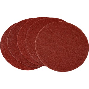 LUX Schleifauflagen für Exzenterschleifer, Ø 125 mm, Körnung 80, 5 Stück für Holz und Metall.