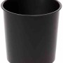 Schwarzer Siena Garden Pflanztopf "Modern Lens", Ø 25 cm, für Innen- und Außenbereich.