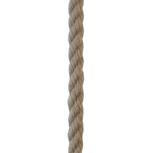 Hanffarbenes, gedrehtes Seil (Ø 12 mm) von Seilflechter Wiking Rope.