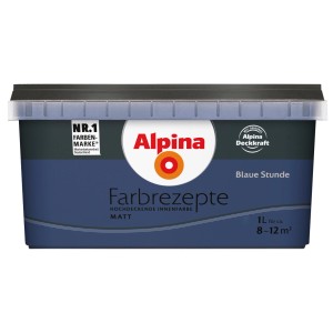 Alpina Farbrezepte Blaue Stunde matt 1 Liter