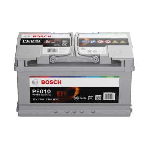 Bosch PowerLine EFB Autobatterie, 75Ah, 730A, für Start-Stopp-Systeme.