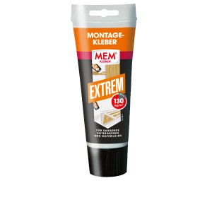 Tube MEM Montage-Kleber Extrem, 250g, für starke Verbindungen im Innen- und Außenbereich.