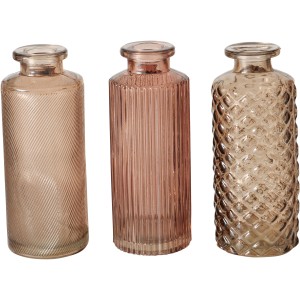 Boltze Vase Panja 3-fach Sortiert Beige