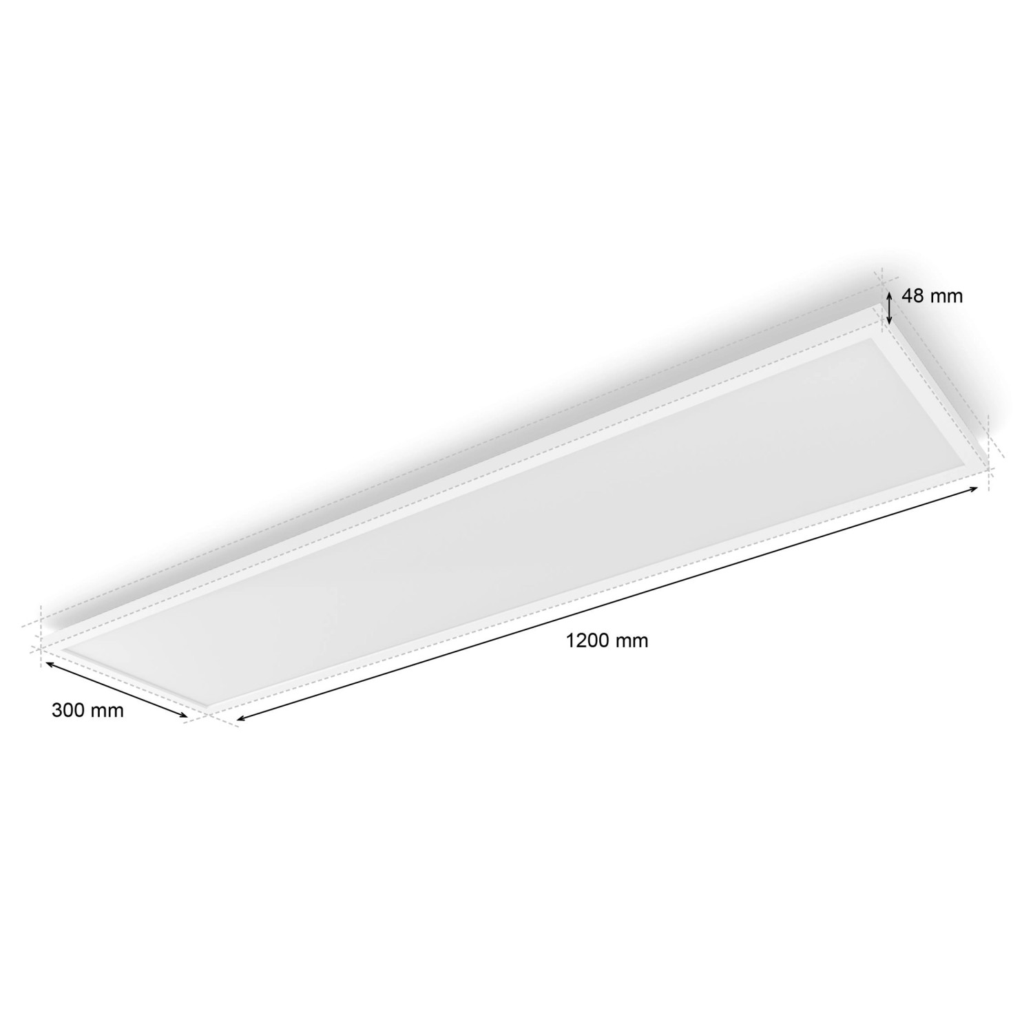 Philips Hue Surimu LED Panel, 120x30cm, White & Color Ambiance, für smarte Lichtsteuerung.