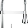 baliv Küchenarmatur KI-1860 Chrom mit Geschirrbrause und flexiblem Auslauf.