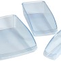Wenko Kühlschrank-Organizer, 3er Set aus transparentem Kunststoff für mehr Ordnung im Kühlschrank.