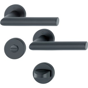 Hoppe Rosettengarnitur Amsterdam WC, Edelstahl, für Innentüren.