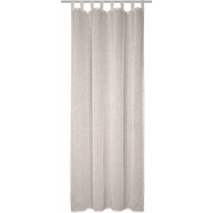 Beiger Schlaufenschal Ravenna Leinen, 245x135 cm, für Gardinenstange, Fenstervorhang