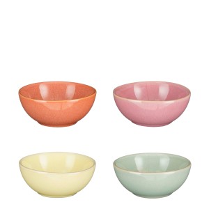 Mica Decorations Rico Schale Mehrfarbig 4 Stk. H 3,5 cm x Ø 9 cm