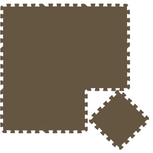 LittleTom Baby & Kinder Puzzlematte 30 x 30 cm 9 Stück Braun