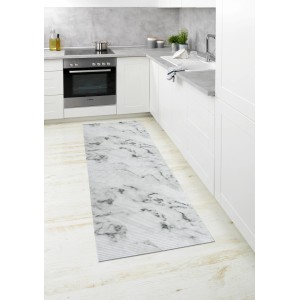 Wenko Badematte Marmor, 65x200 cm, aus Kunststoff, im Küchenambiente.