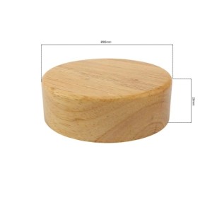 Runde Holz-Verteilerdose Ø 85 mm für stilvolle Elektroinstallationen. Helle Abdeckdose für Lampen & Leuchten.