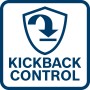 Symbol für Kickback Control Funktion beim Bosch Bohrhammer.