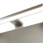 Held Möbel Monza Spiegelschrank 100 cm, weiß, mit LED-Aufsatzleuchte.