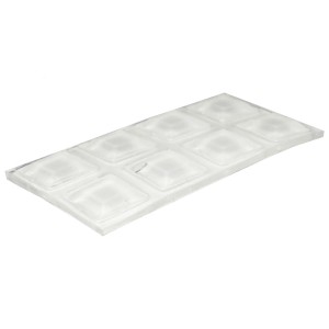 Wagner Elastikpuffer-Set EH3110 Transparent 10 mm x 10 mm x 3 mm 16-tlg.
