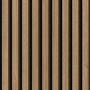 Grosfillex Wandpaneel Element 3D Linio Light Oak, Dekor-Paneel mit Holz- und Filzoptik.