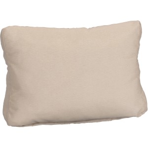 Beo Lounge-Rückenkissen Premium ZIP, 70x40x20 cm, Creme. Kissen für Loungemöbel, Baumwoll-Polyester-Mix.