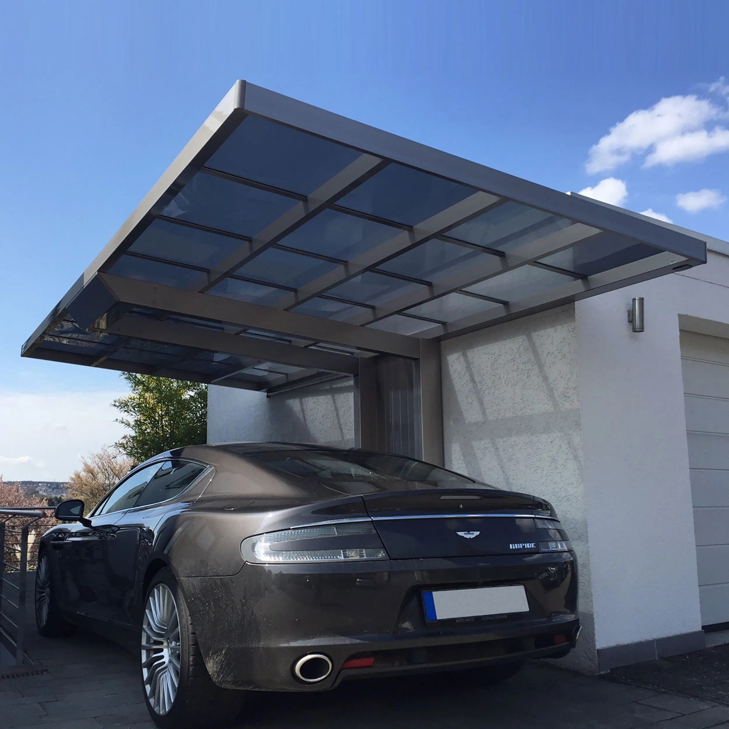 Ximax Einzelcarport Neo Aluminium Edelstahl-Look 307 cm x 555 cm_2