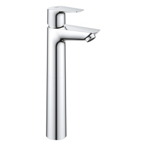 Grohe Waschtischarmatur Start Edge XL mit Push-open Ablaufgarnitur, Chromoptik.