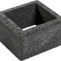 Diephaus Canta Pfeilerstein Quarzit, Mauerstein für Mauersysteme, 37,5x37,5x20 cm.