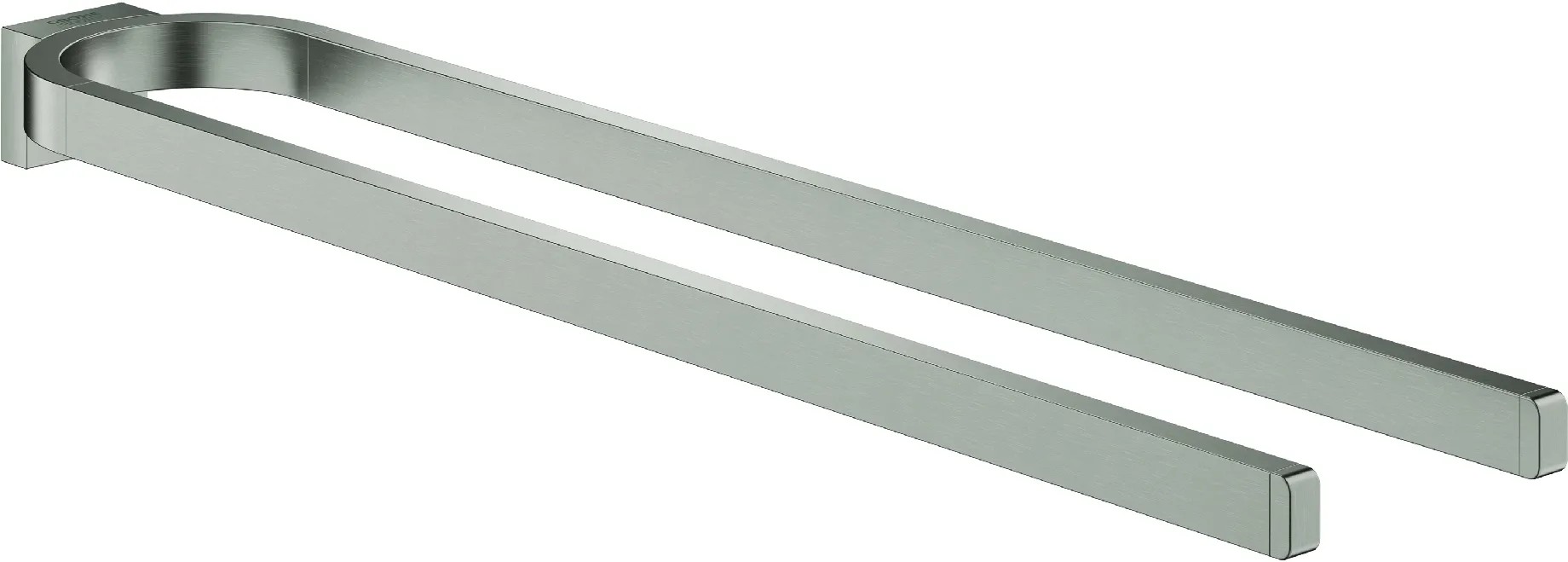 Porte-serviettes Aluminium OBF 2 Bras – Longueur 300 Mm – Fixation Murale – Neuf