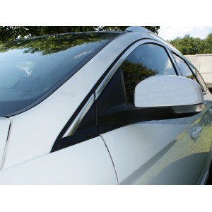 Eufab Chrom Zierleiste (2,45m x 21mm) am Auto, silberfarben.