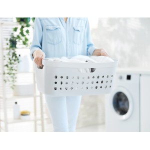 Rotho Wäschekorb Jona 39 l Weiß