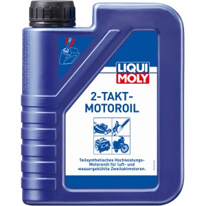 Liqui Moly 2-Takt-Motoroil 1 l im blauen Kanister. Teilsynthetisches Öl für 2-Takt-Motoren.