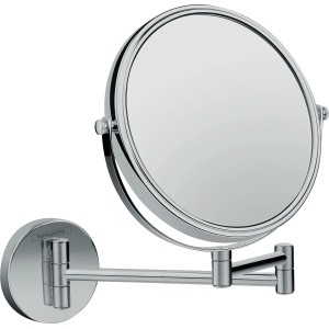 Hansgrohe Logis Universal Kosmetikspiegel, Chrom, schwenk- und neigbar, 3-fach Vergrößerung.