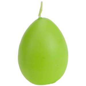 Grüne Eiform Kerze aus dem 6er-Set Duftkerzen & Teelichter.