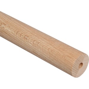 Runder Handlauf aus Buche, 40 mm x 1500 mm, für den Innenbereich.