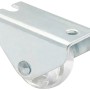 Wagner Möbel-Bockrolle, transparent, 40 kg Tragkraft, verzinkter Stahl, Ø 25 mm.