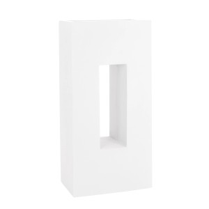 Pflanzwerk Hochbeet Pflanzkübel Vista Premium Frostbeständig 92 cm Weiß