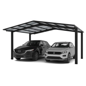Ximax Alu Doppelcarport Linea Typ 60 Schwarz 546 x 495 cm Sonderfertigung