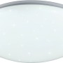 Weiße Reality LED-Deckenleuchte Lukida mit Sternenhimmel-Effekt für Wohn- und Schlafzimmer.