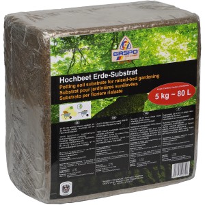 Gaspo Hochbeet-Befüll-Set, Erdesubstrat im Block, ca. 80 Liter Volumen.
