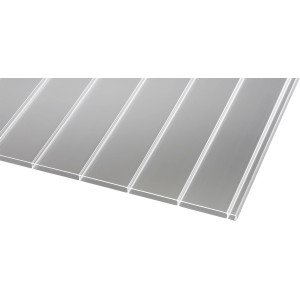 Klare Acryl Hohlkammerplatte Panorama, 5000x1200 mm, für Kunststoffbedachung.