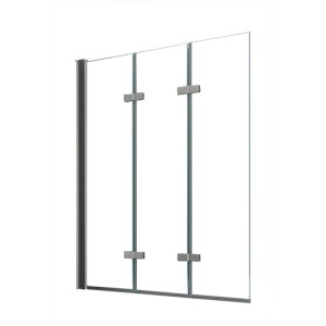 Glasdeals Badewannenaufsatz Duschtrennwand VALVE 130 x 140 cm 3514