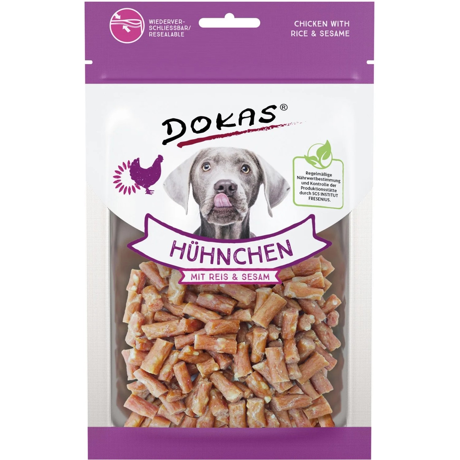Dokas Hühnchen mit Reis & Sesam für Hunde 70 g_2