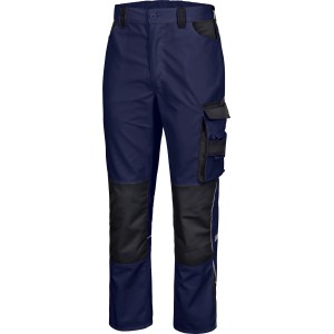 Safety&More Berufshose Extreme Marine-Schwarz Gr. XL: Robuste Arbeitshose mit vielen Taschen und Knieverstärkung.